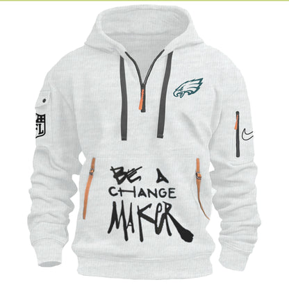 Philadelphia Eagles Inspire Change Changemaker Half Zip Hoodie