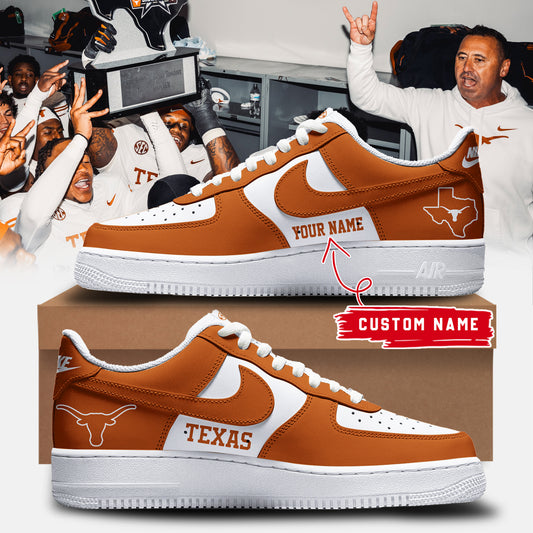 Special New Texas Longhorns Football Unisex Shoe Custom Name