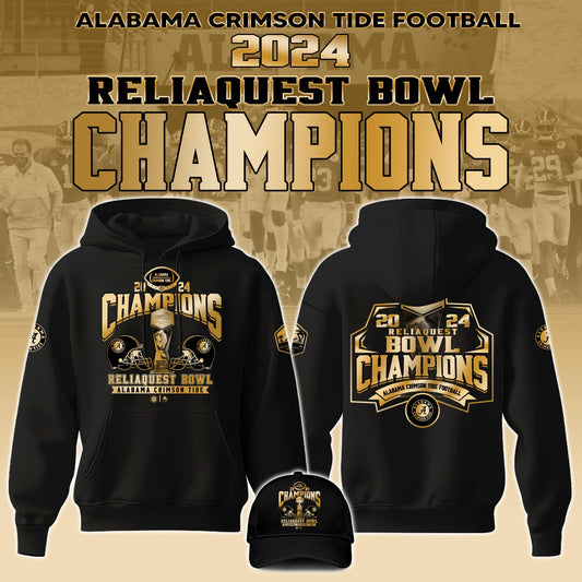 Alabama Crimson Tide NCAA ReliaQuest Bowl Champions Limited Edition Hoodie