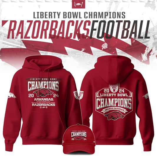 Arkansas Razorback Bowl Champion 2024 Hoodie Limited Edition