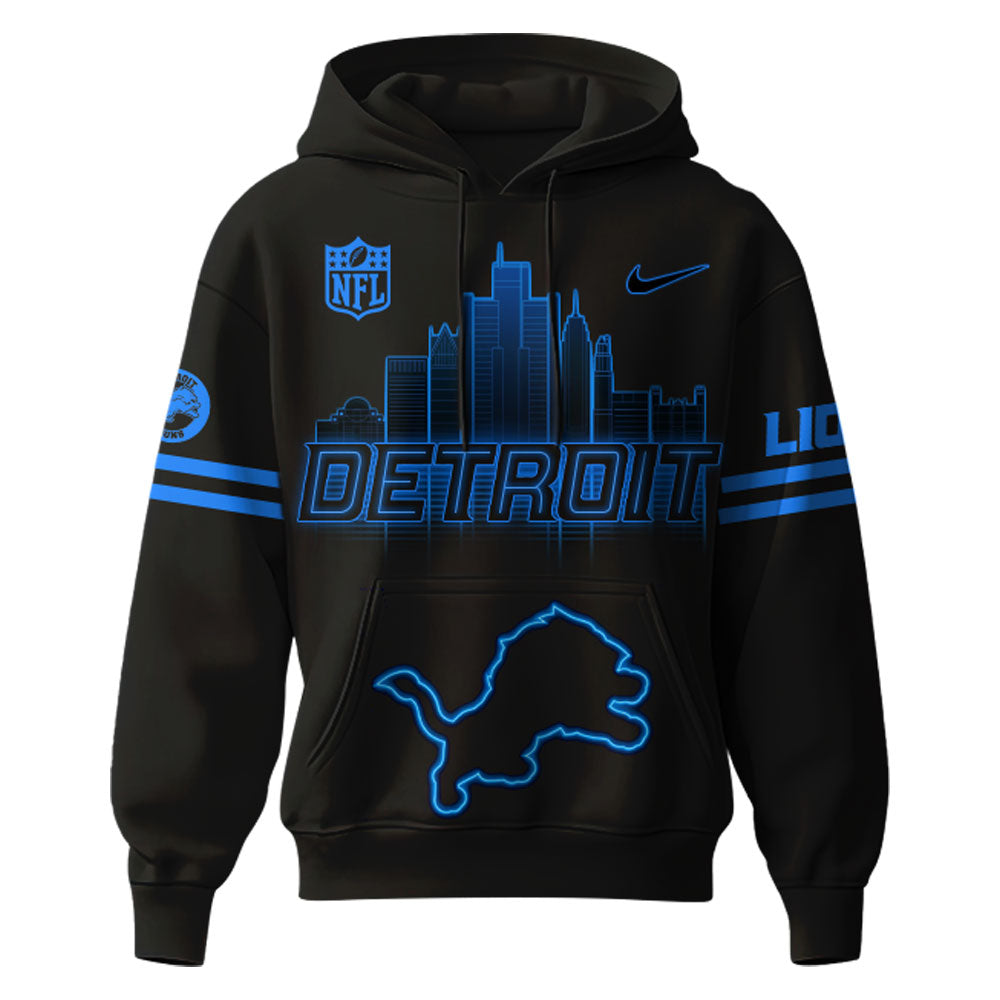 Detroit Lions Back In Black NFL Limited Edition Hoodie 2024