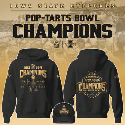 Iowa State Cyclones NCAA Pop-Tarts Bowl Champions Limited Edition Hoodie 2024