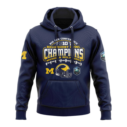 Michigan Wolverines NCAA ReliaQuest Bowl Champions Limited Edition Hoodie