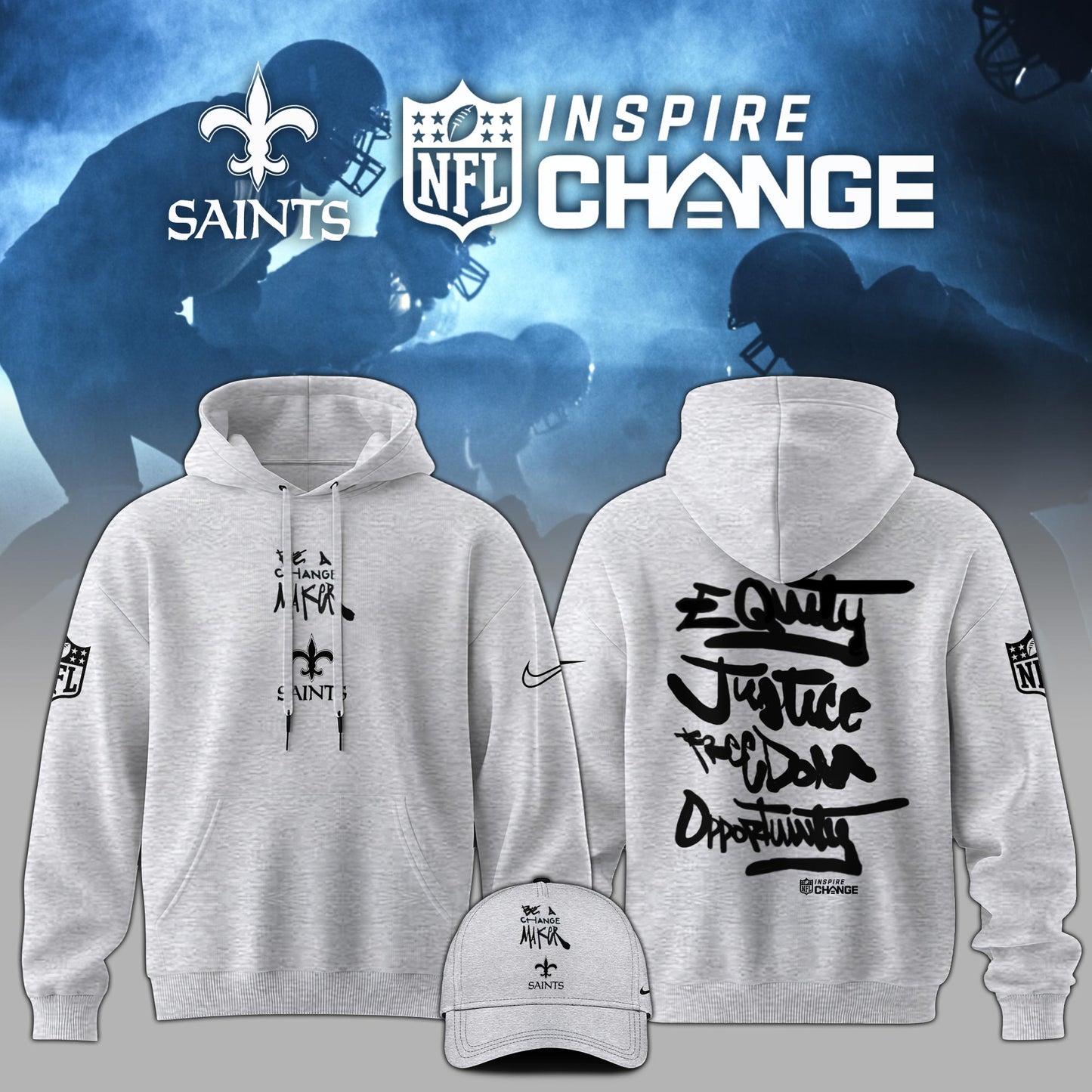 New Orleans Saints Happy Pride Month Hoodie Editions Limited