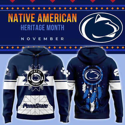 Penn State Football 2024 Native American Heritage Month Premium Limited Pullover Hoodie