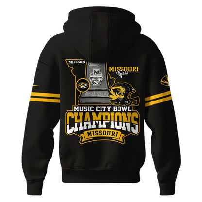 Mizzou Football ARE THE 2024 TRANSPERFECT MUSIC CITY BOWL CHAMPS Hoodie