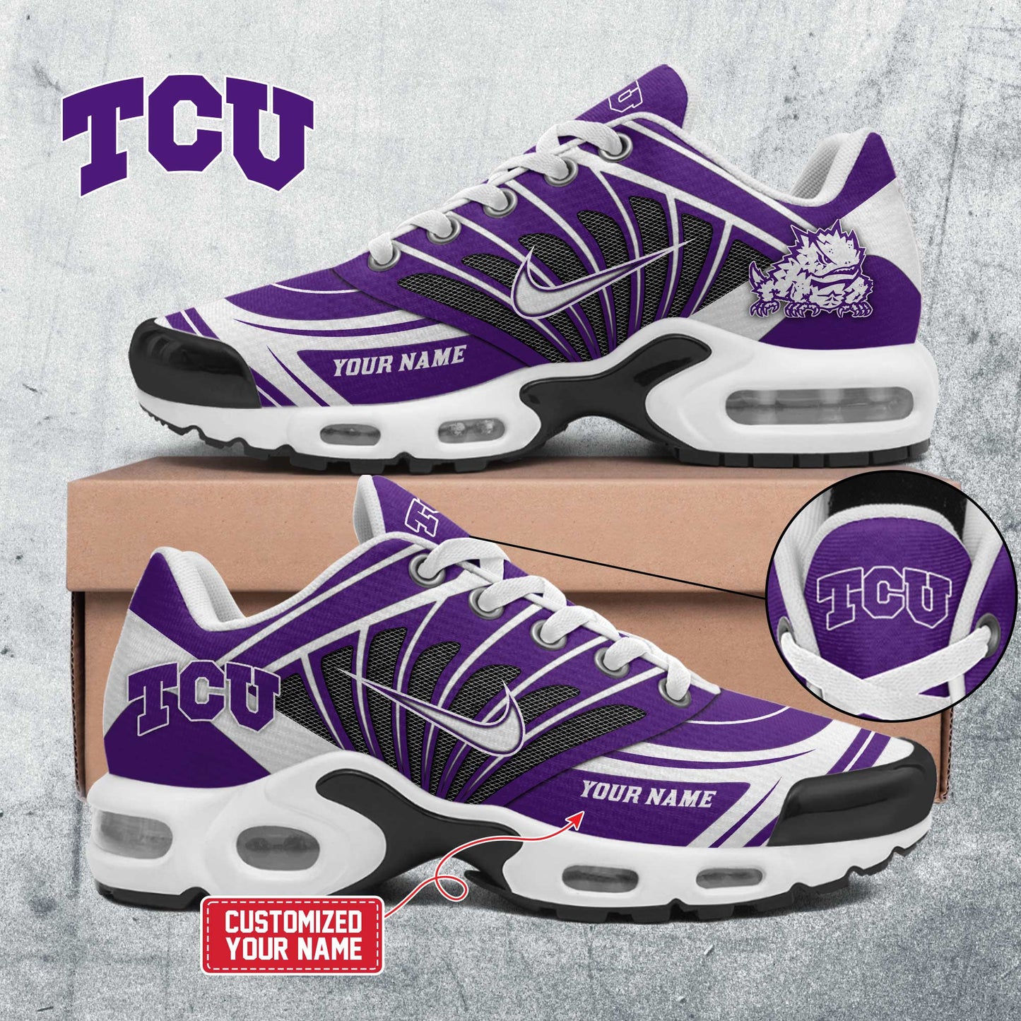 Special Edition TCU Horned Frogs 2024 New Shoes