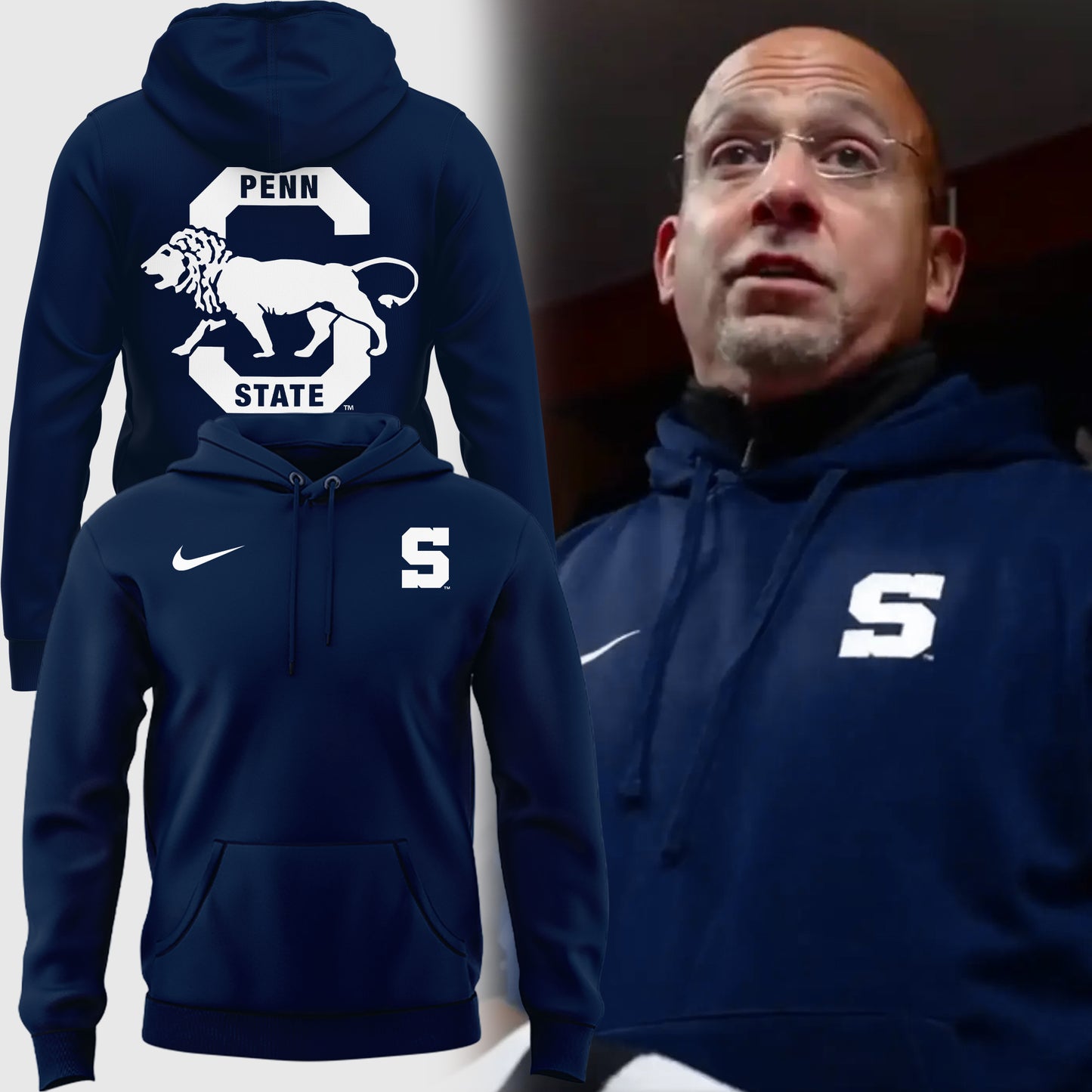 Penn State Football Special New Coach James Franklin Hoodie