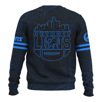 Detroit Lions Back In Black NFL Limited Edition New Sweatshirt 2024