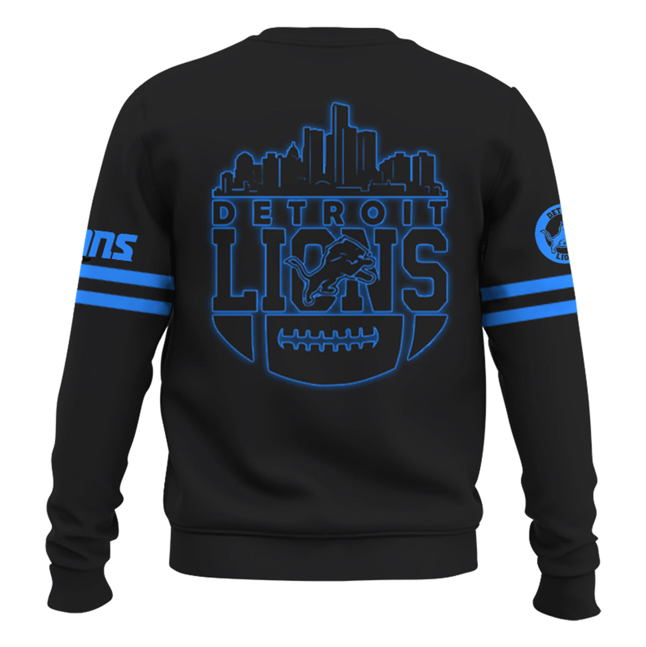 Detroit Lions Back In Black NFL Limited Edition New Sweatshirt 2024