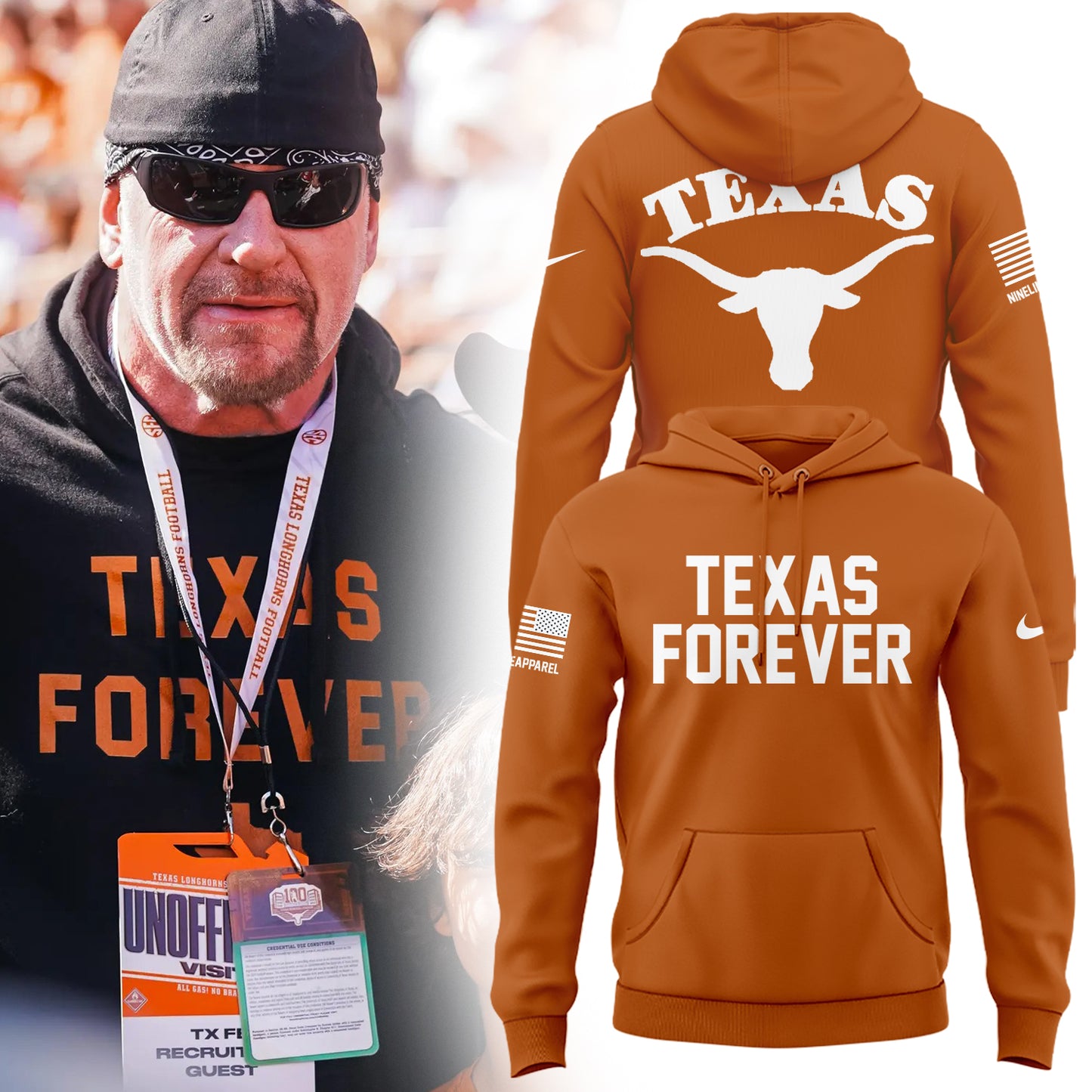 Special Edition Texas Forever Orange Hoodie