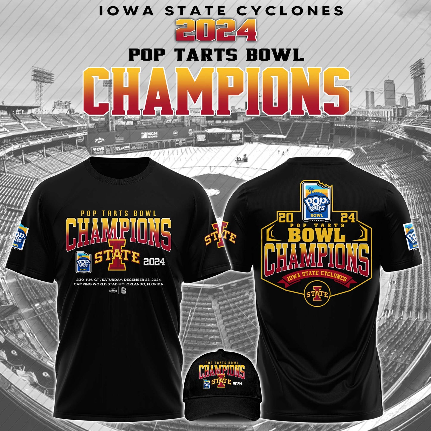 Iowa State Bowl Champion 2024 Tshirt Limited Edition