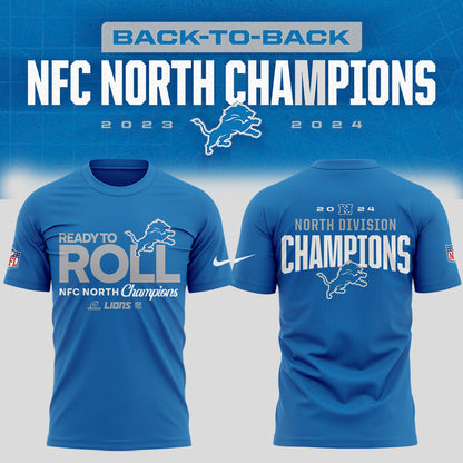 Detroit Lions NFC North Division Champions TShirt