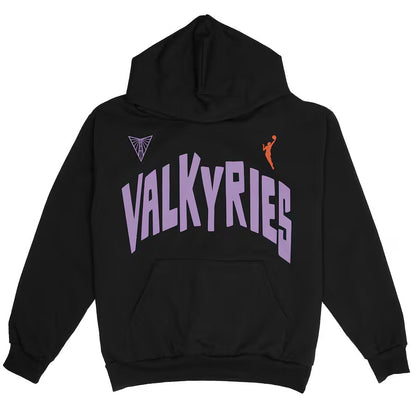 Unisex Playa Society Eclipse Black Golden State Valkyries Pullover Hoodie