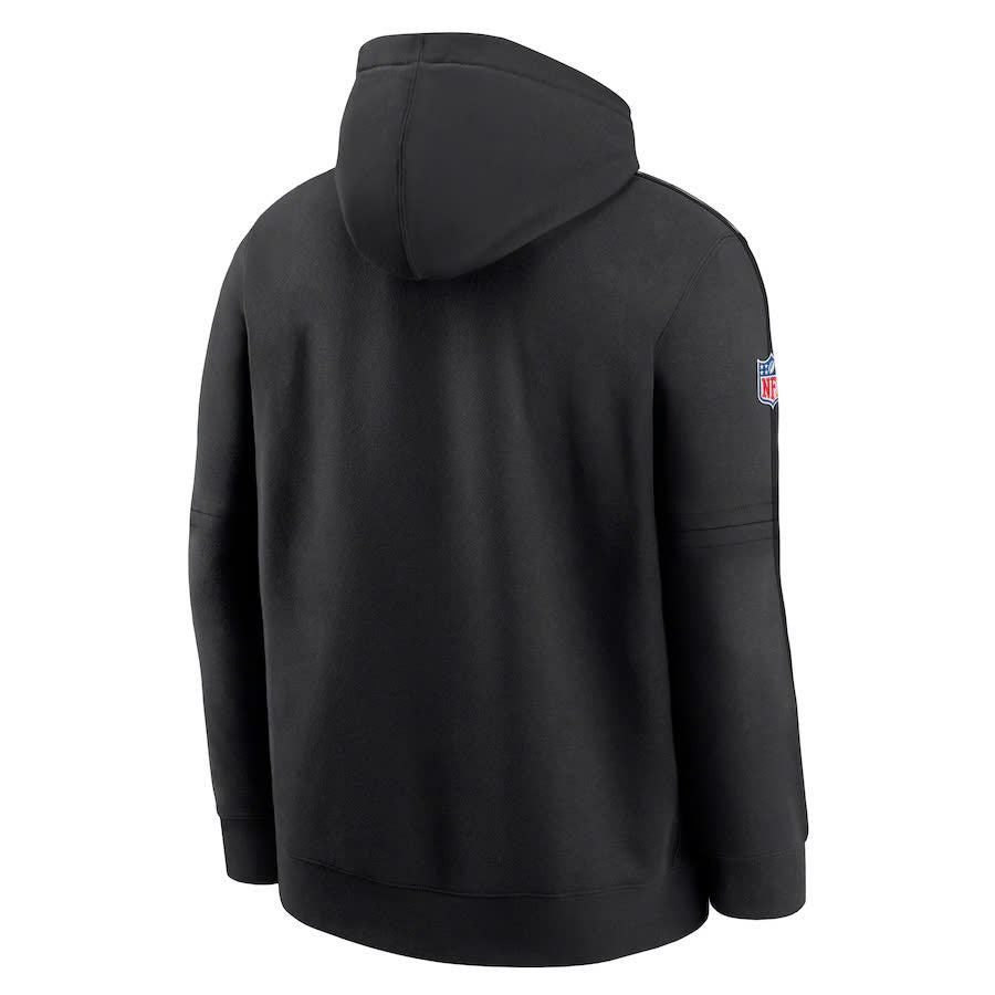 Men’s Philadelphia Eagles Black 2024 NFL Crucial Catch Club Pullover Hoodie