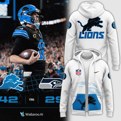 Detroit Lions Alternate Helmet Pullover Zip Hoodie