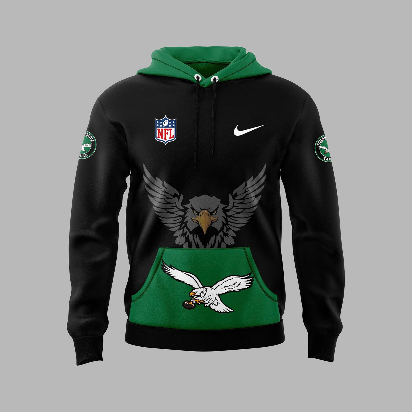 Unisex’s Green Philadelphia Eagles 2024 Throwback Hoodie