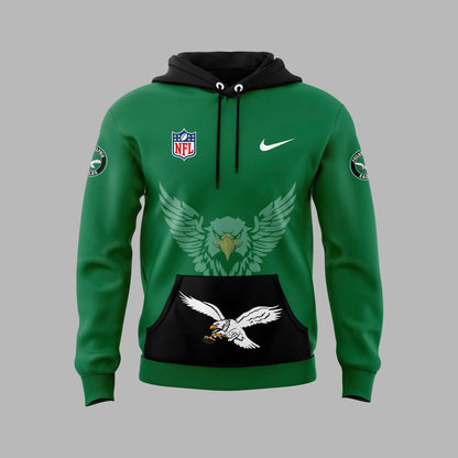 Unisex’s Green Philadelphia Eagles 2024 Throwback Hoodie