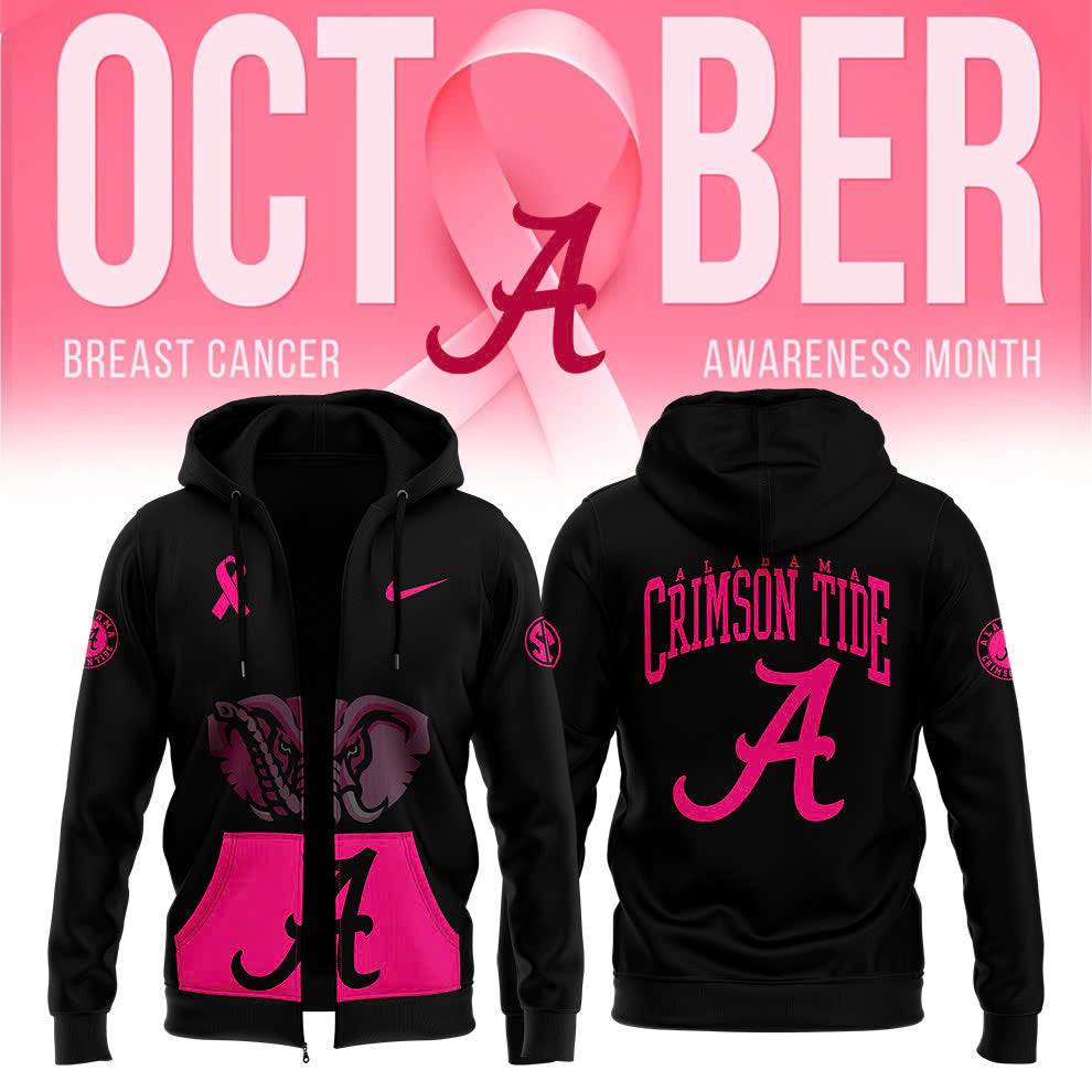 Alabama Crimson Tide Football 2024 Crucial Catch Club Zip Hoodie