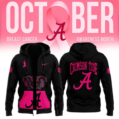 Alabama Crimson Tide Football 2024 Crucial Catch Club Zip Hoodie