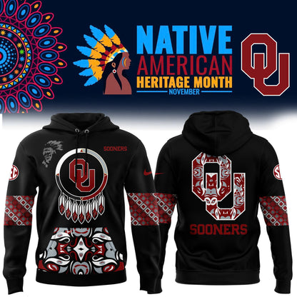 Oklahoma Sooners 2024 Native American Heritage Month Premium Limited Pullover Hoodie