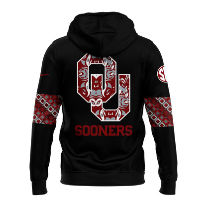 Oklahoma Sooners 2024 Native American Heritage Month Premium Limited Pullover Hoodie