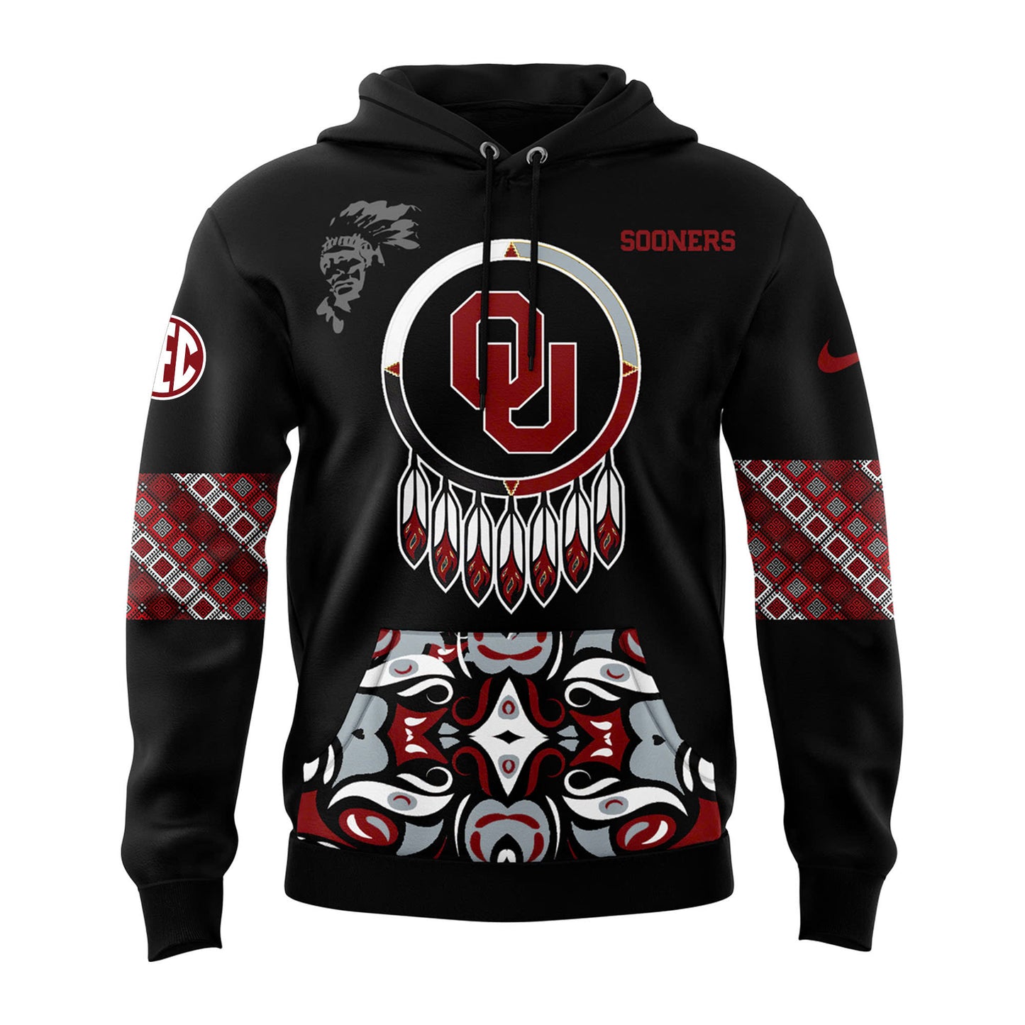 Oklahoma Sooners 2024 Native American Heritage Month Premium Limited Pullover Hoodie