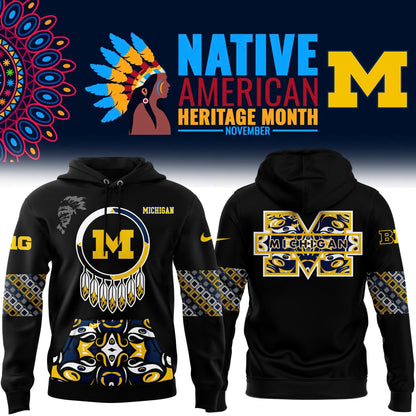 FULL TEAMS NCAA Football Nike 2024 Native American Heritage Month Premium Limited Pullover Hoodie Collection