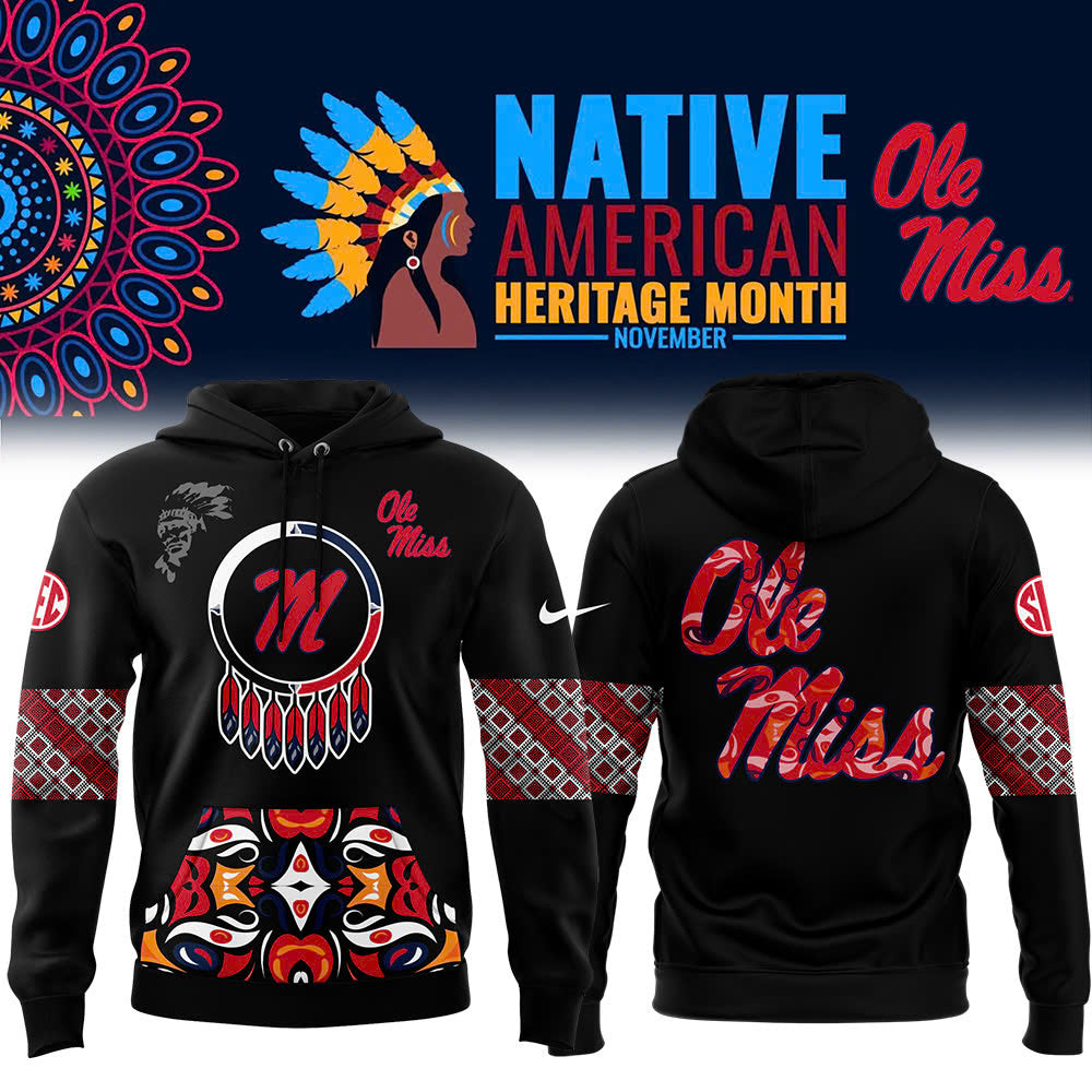 FULL TEAMS NCAA Football Nike 2024 Native American Heritage Month Premium Limited Pullover Hoodie Collection