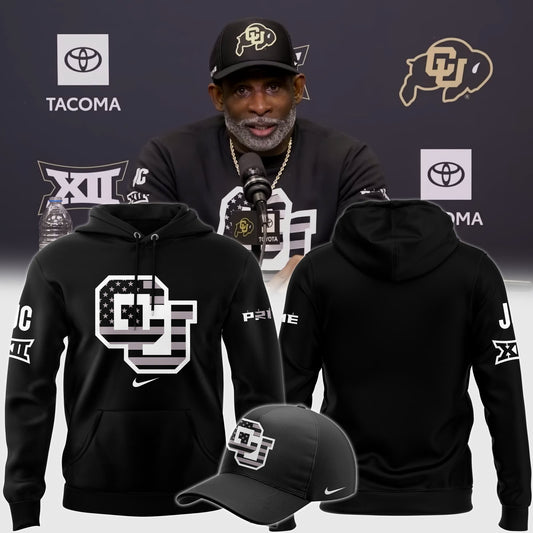 Colorado Buffaloes Football 2024 Salute to Service Club Fleece Pullover Hoodie