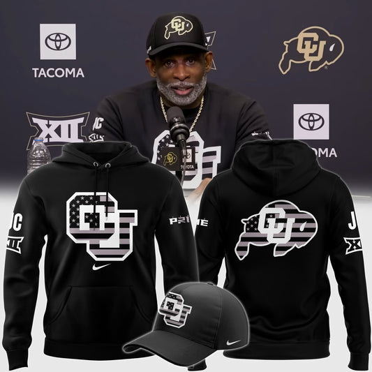 Colorado Buffaloes Football 2024 Salute to Service Club Fleece Pullover Hoodie