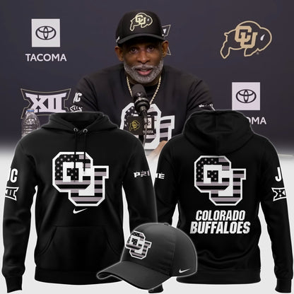 Colorado Buffaloes Football 2024 Salute to Service Club Fleece Pullover Hoodie