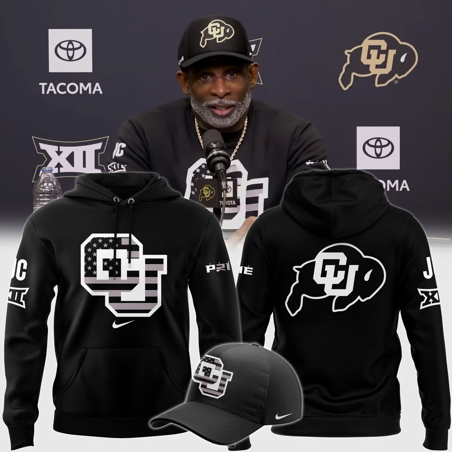 Colorado Buffaloes Football 2024 Salute to Service Club Fleece Pullover Hoodie