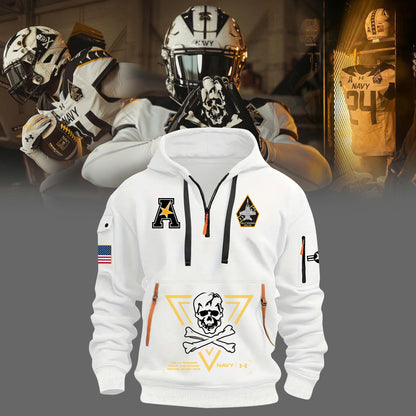 Navy Midshipmen Special Edition 2024 Football Half Zip Hoodie