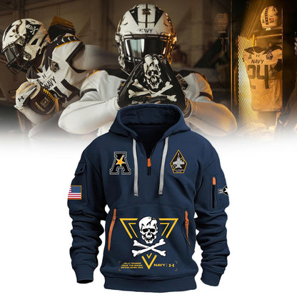 Navy Midshipmen Special Edition 2024 Football Half Zip Hoodie