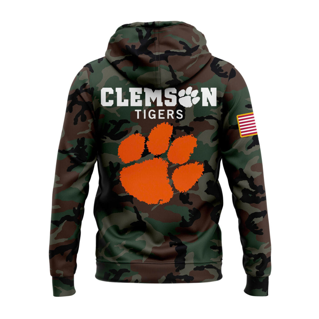 Special 2024 Military Appreciation Clemson Tigers Football Hoodie