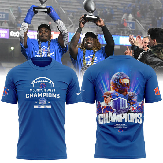 Boise State Football 2024 Mountain West Champions Premium Limited Tee