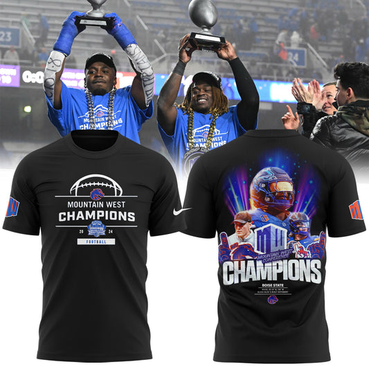 Boise State Football 2024 Mountain West Champions Premium Limited Tee