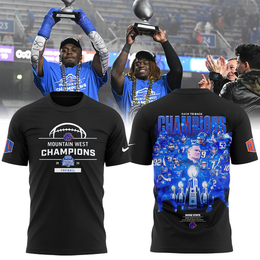 Boise State Football 2024 Mountain West Champions Premium Limited Tee