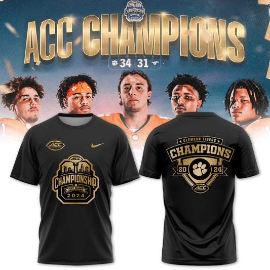 Clemson Tigers football 2024 ACC Champions T-Shirt