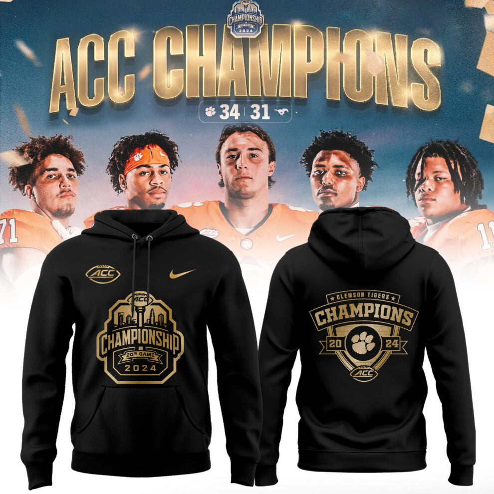 Clemson Tigers football 2024 ACC Champions Hoodie