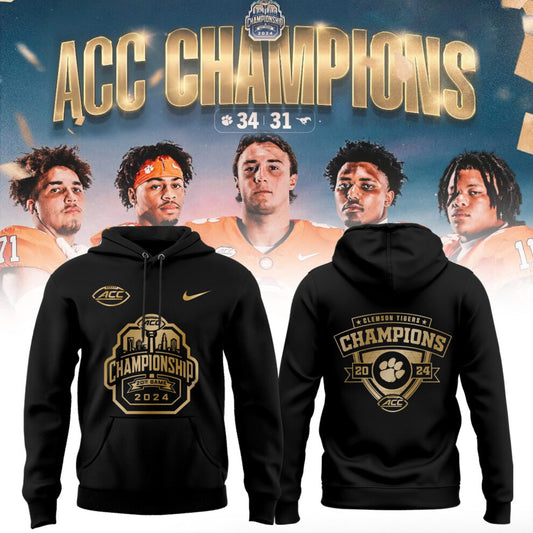 Clemson Tigers football 2024 ACC Champions Hoodie