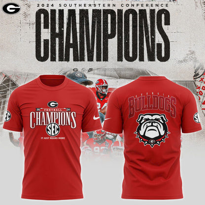 Georgia Bulldogs 2024 SEC Football Conference Champions TShirt