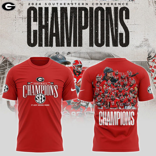 Georgia Bulldogs 2024 SEC Football Conference Champions TShirt