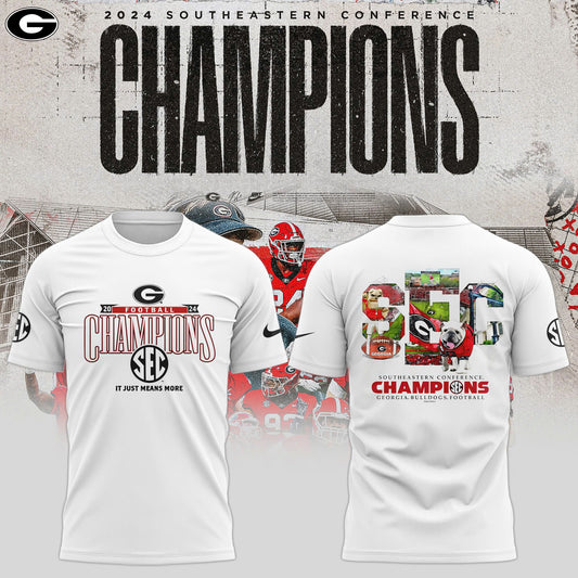 Georgia Bulldogs 2024 SEC Football Conference Champions TShirt