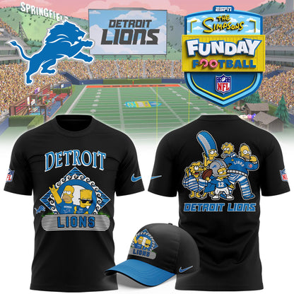 Detroit Lions NFL 2024 Simpson Funday Football Special Premium Limited Tee