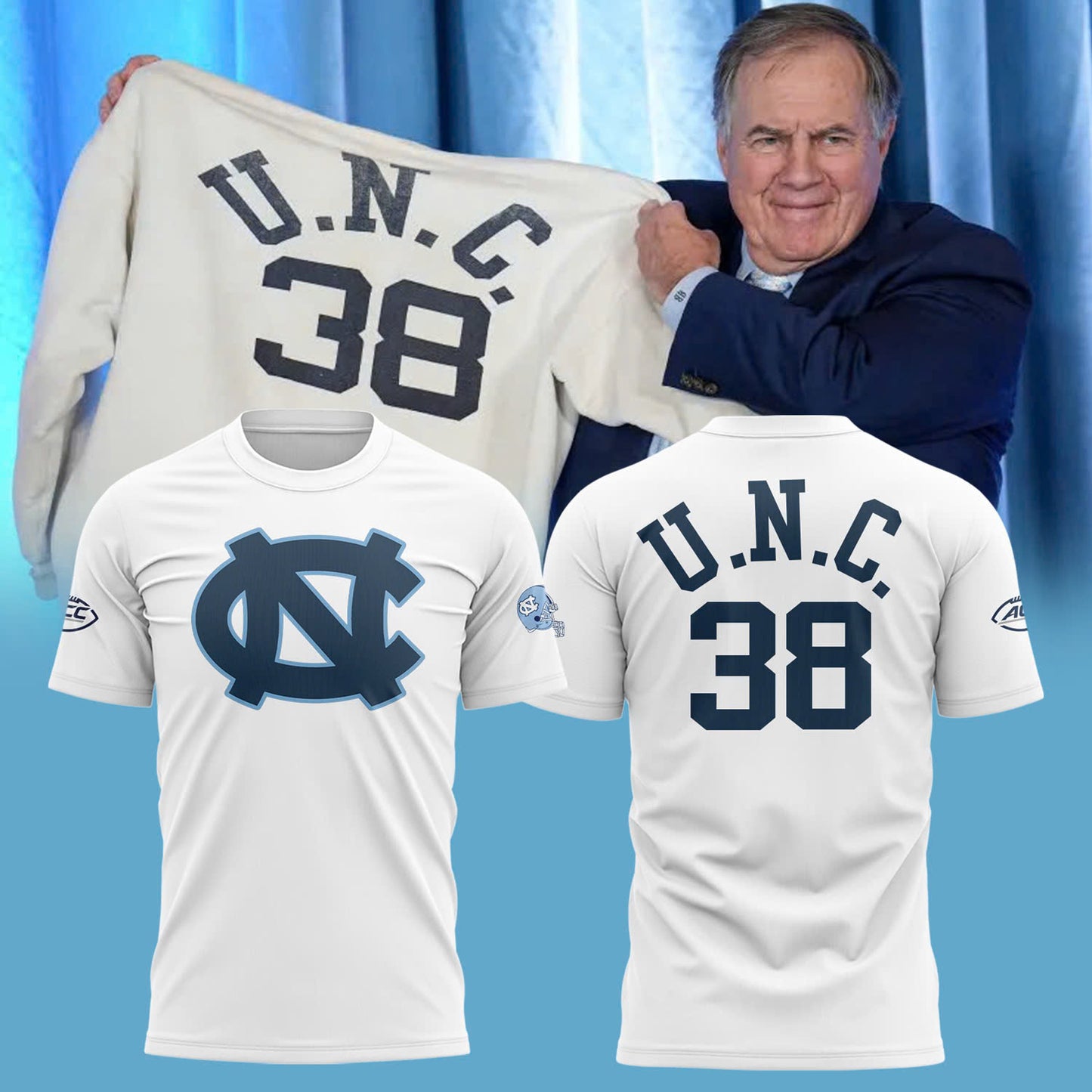 Bill Belichick U.N.C Tee