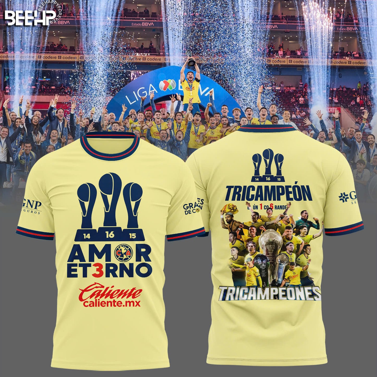 🏆🏆🏆  𝐀𝐌𝐎𝐑 𝐄𝐓𝟑𝐑𝐍𝐎 Grand3sDeCorazón Club América TShirt