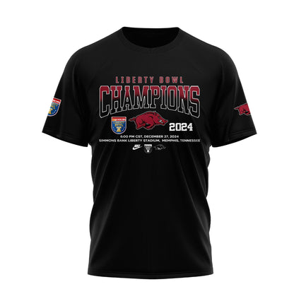 Arkansas Razorback Bowl Champion 2024 Tshirt Limited Edition