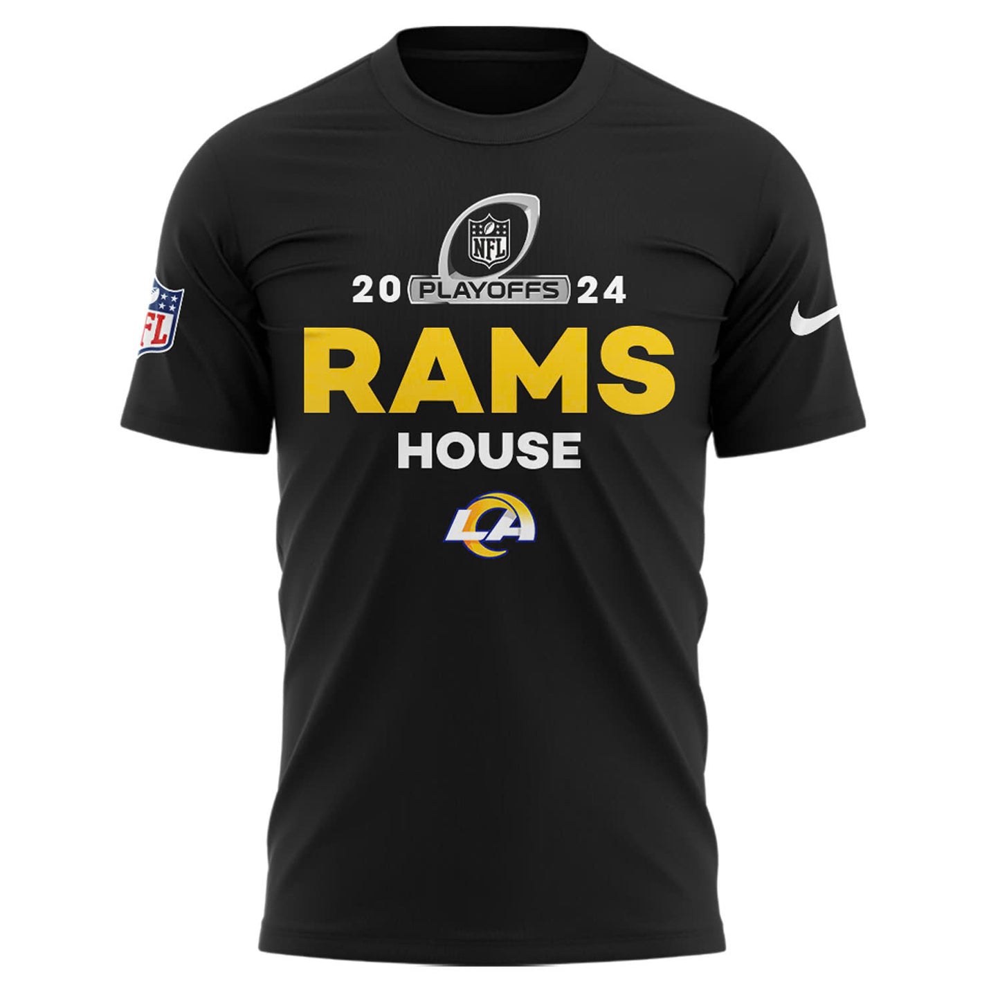 Los Angeles Rams 2024 NFC West Division Champions Locker Room Trophy T-Shirt